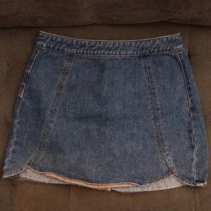 Denim mini skirt